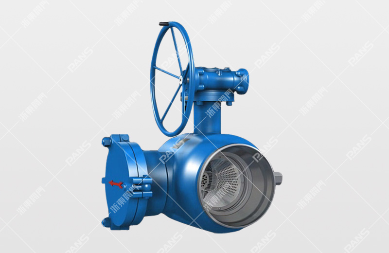 Fully welded filter ball valves