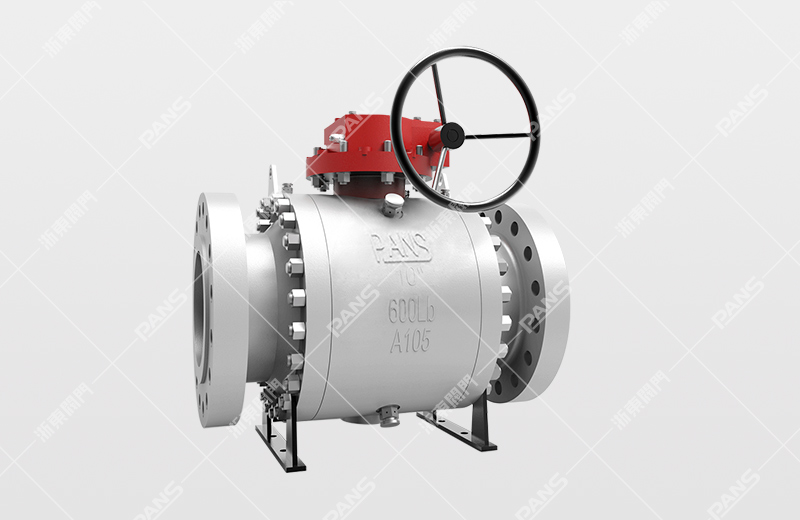 Three-piece forged steel fixed ball valve