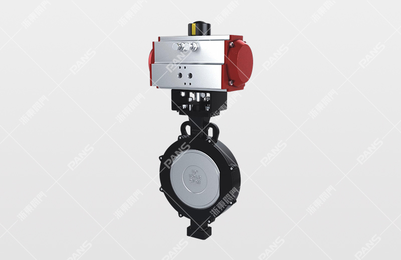 Pneumatic high performance butterfly valve