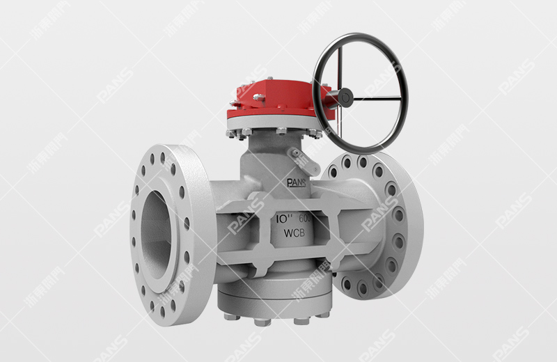 Pressure balanced inverted oil seal plug valve