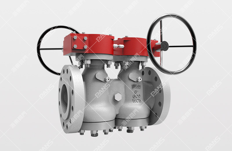 Double pressure balanced inverted oil seal plug valve